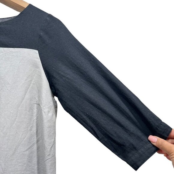 Knitted Dove Dress Gray Black Owl Print3/4 Sleeve Tunic Mini Dress Size S - Picture 8 of 12